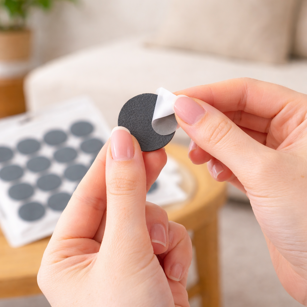 Rutschhemmende Möbelpads fürs Sofa – Schwarz – Ansicht 3