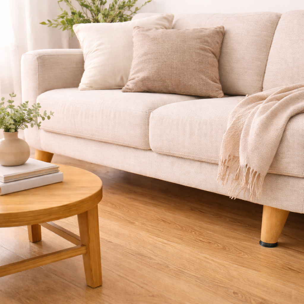 Rutschhemmende Möbelpads fürs Sofa – Schwarz – Ansicht 4