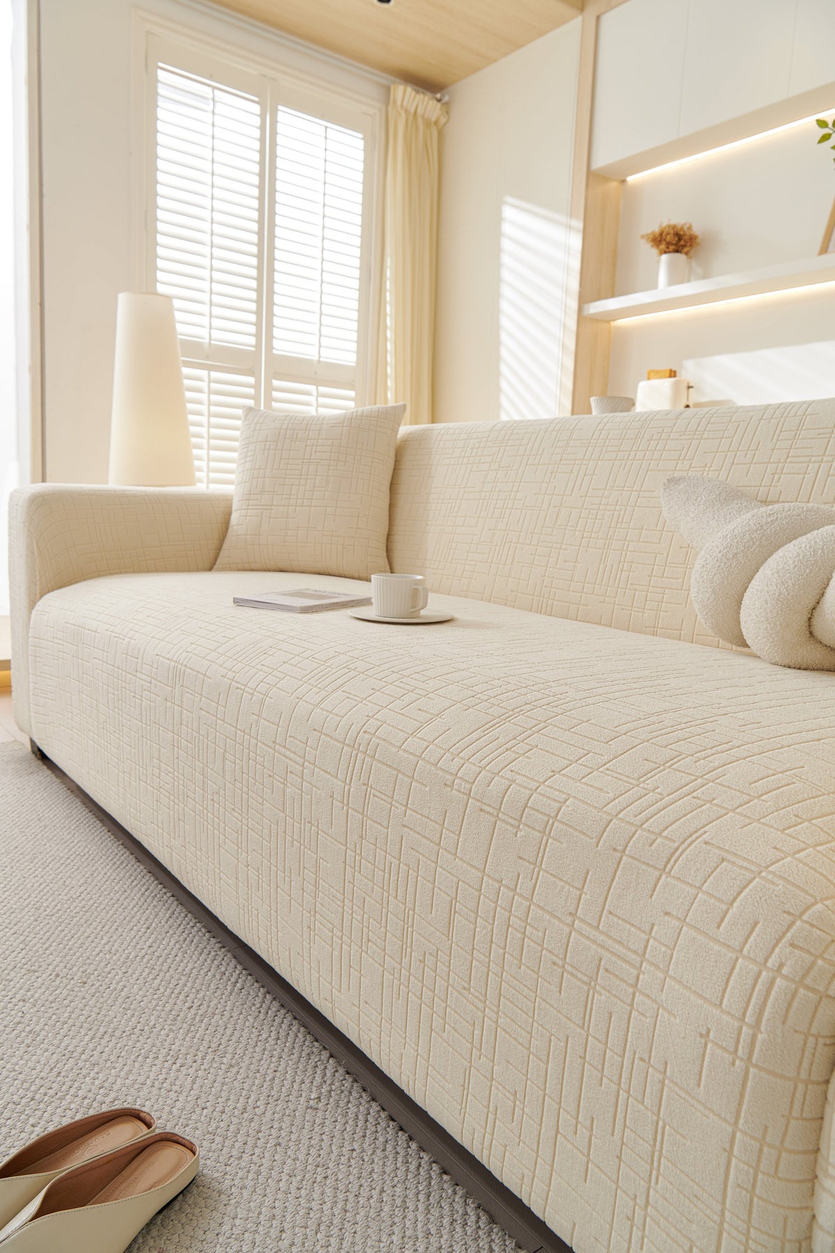 Sofabezug Arquette – Beige – Ansicht 1