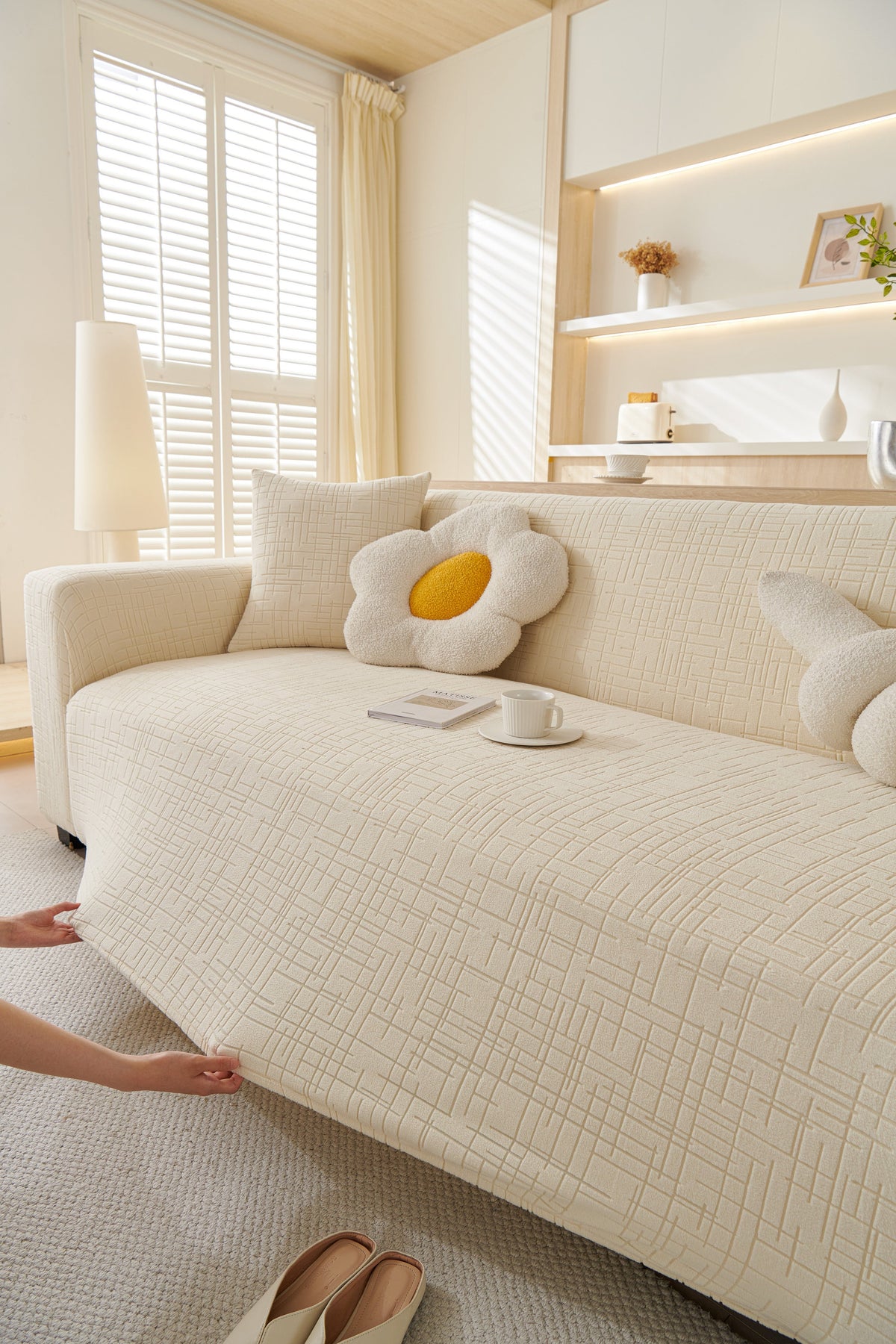 Sofabezug Arquette – Beige – Ansicht 3
