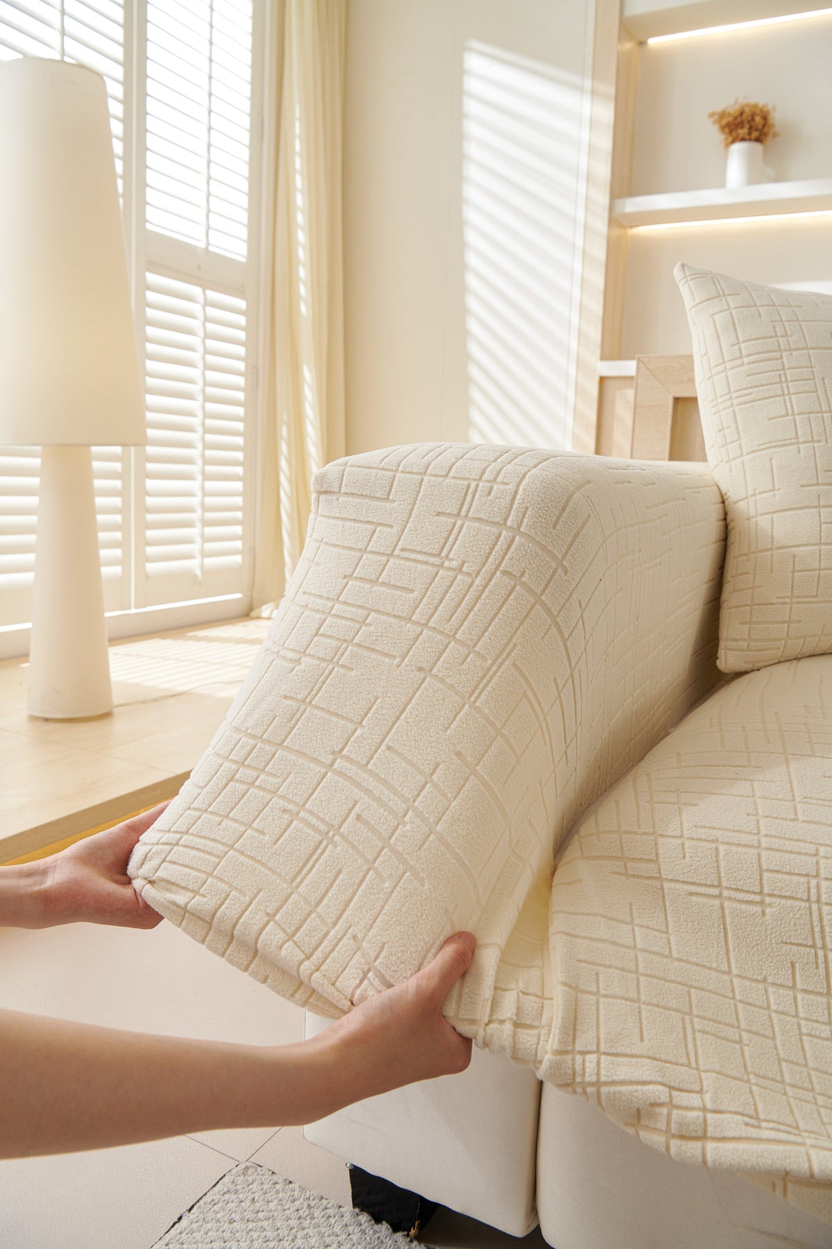 Sofabezug Arquette – Beige – Ansicht 4