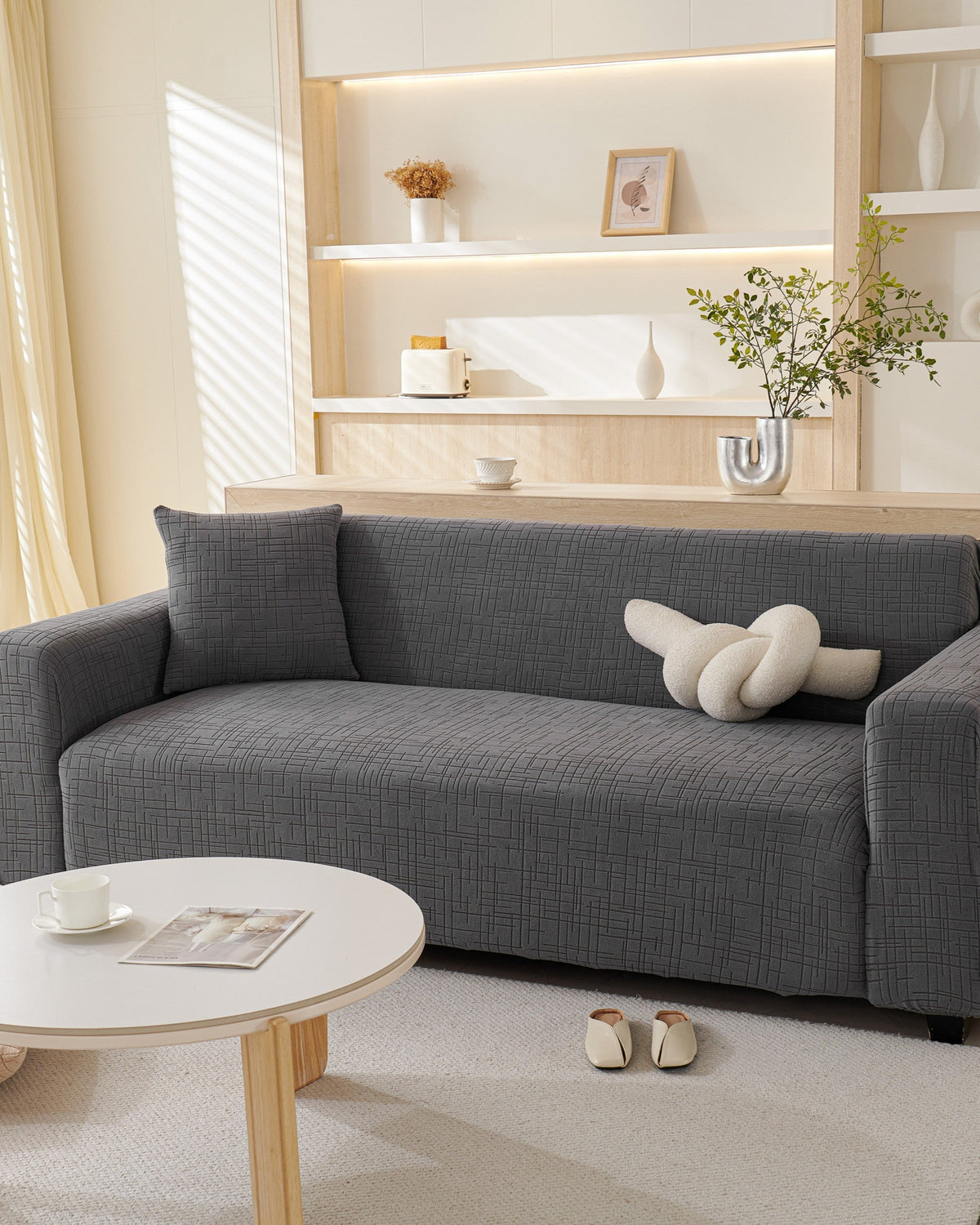 Sofabezug Arquette – Grau – Ansicht 2