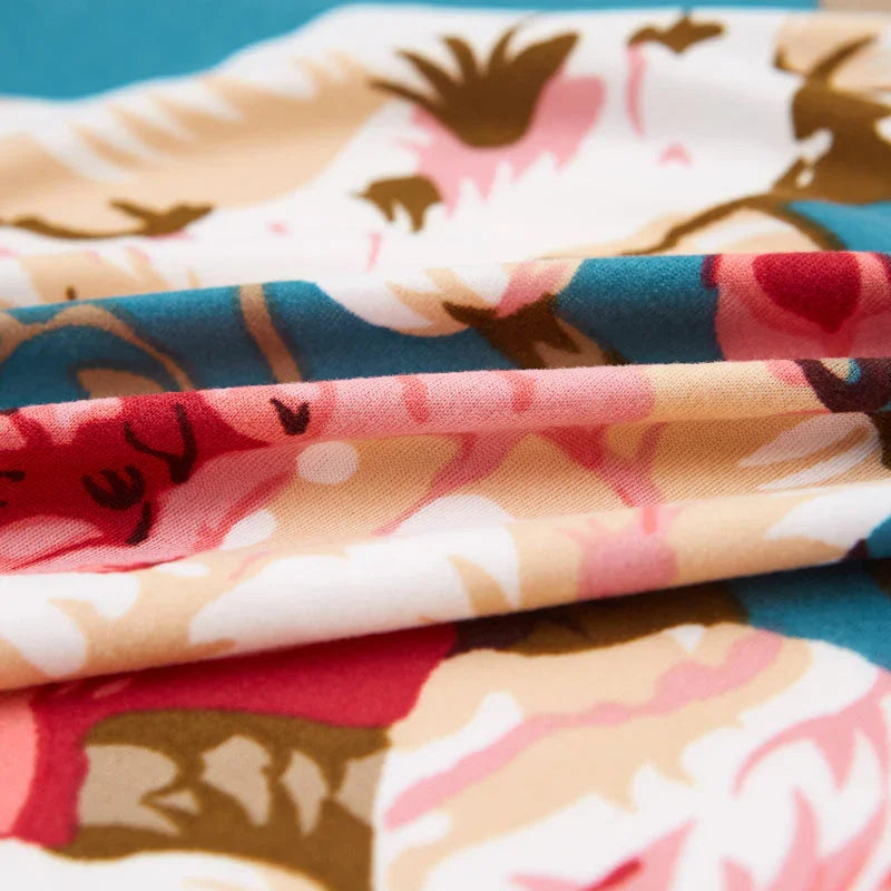Stretch-Sofabezug mit Druckmuster – Blossom – Ansicht 4