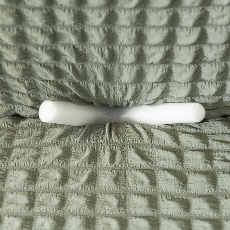 Stretch-Sofabezug mit Noppenstruktur – Hellgrün – Ansicht 5