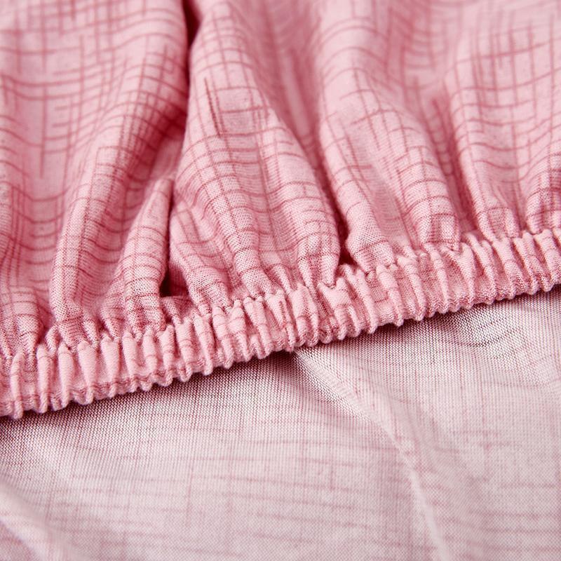 Stretch-Sofabezug mit Kreuzmuster – Rosa – Ansicht 5