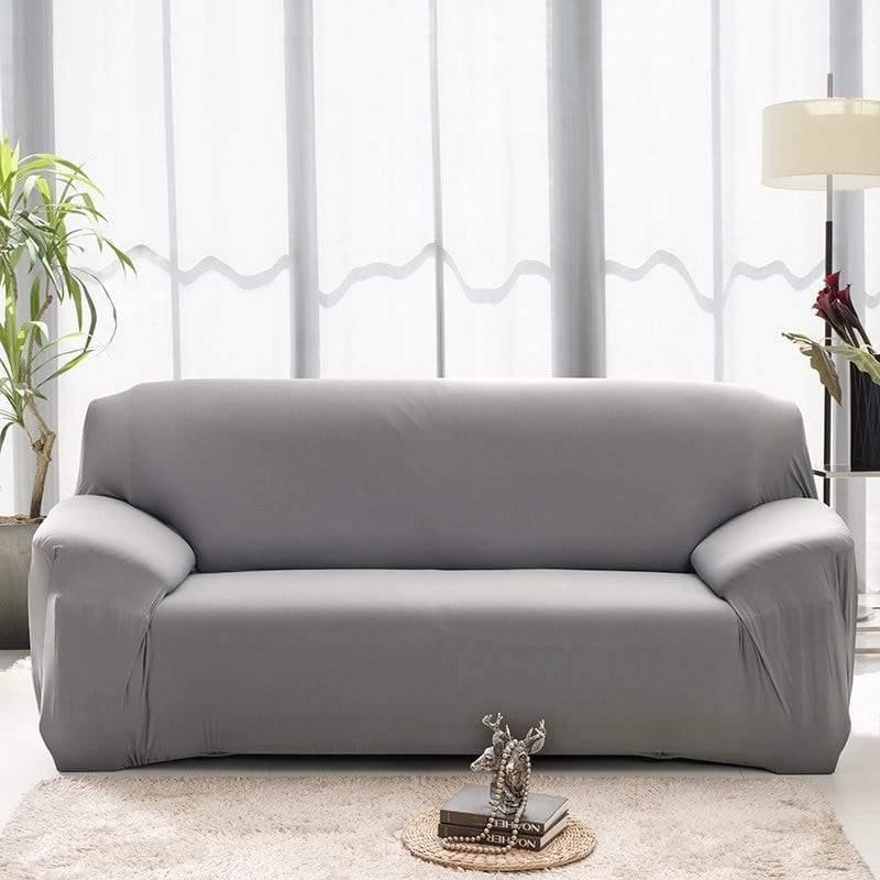 Stretch-Sofabezug – Mausgrau – Ansicht 6