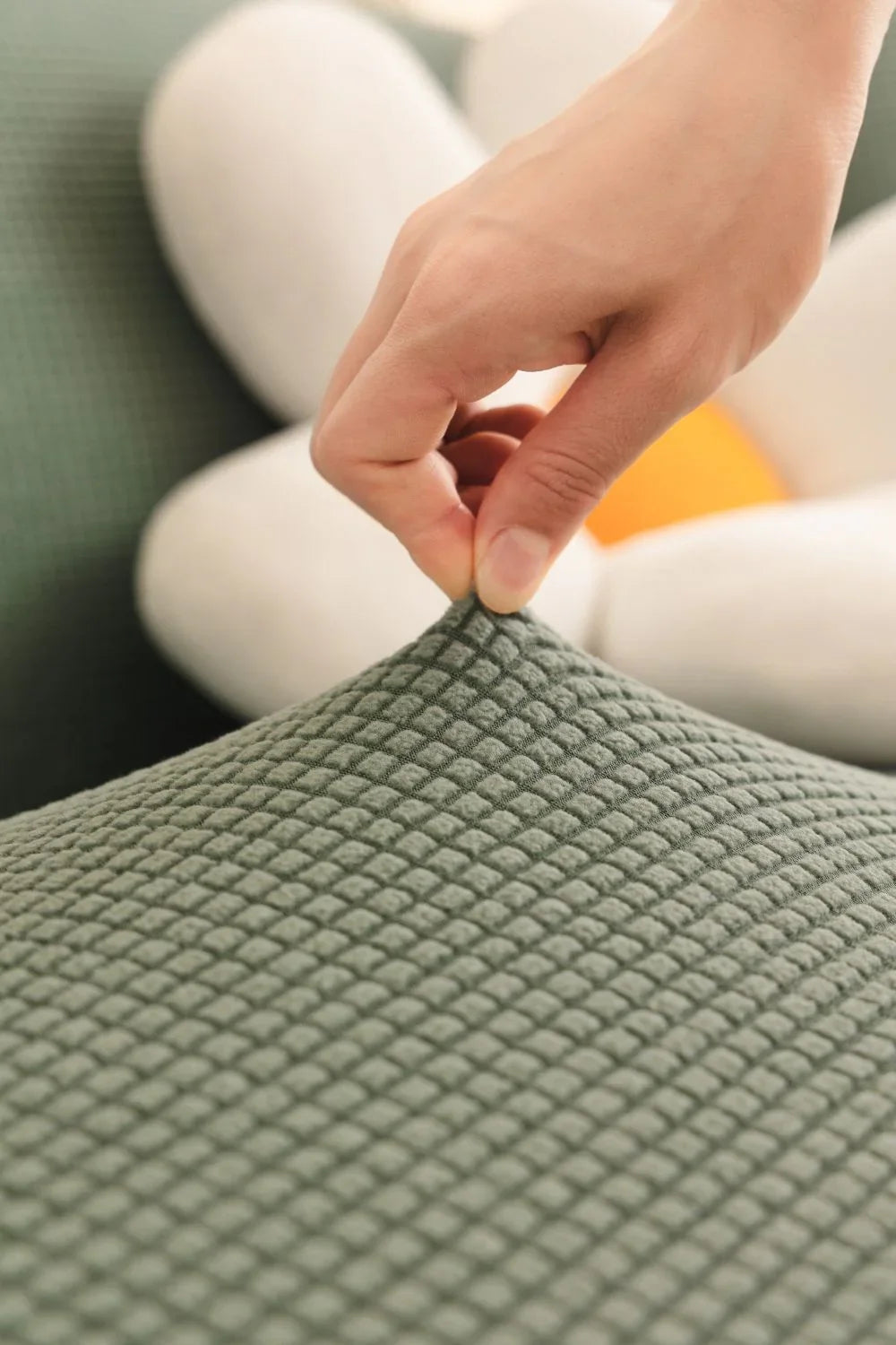 Jacquard-Sofabezug – Salbeigrün – Ansicht 4