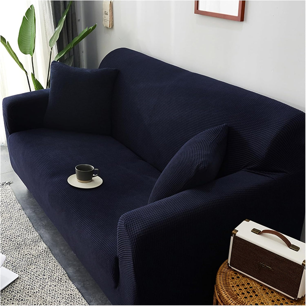 Jacquard-Sofabezug – Marineblau – Ansicht 2