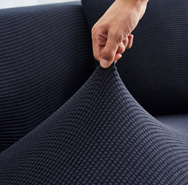 Jacquard-Sofabezug – Marineblau – Ansicht 3
