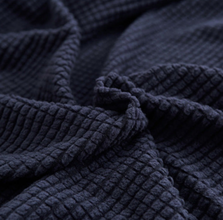 Jacquard-Sofabezug – Marineblau – Ansicht 4