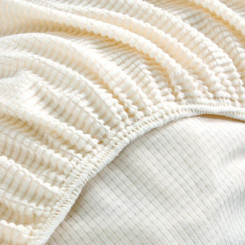 Jacquard-Sofabezug – Wollweiß – Ansicht 3