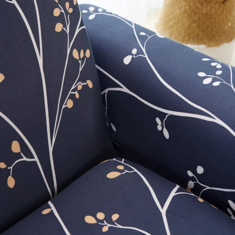 Stretch-Sofabezug mit Druckmuster – Richelle – Ansicht 3