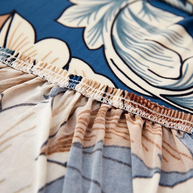 Stretch-Sofabezug mit Druckmuster – Vintage – Ansicht 4