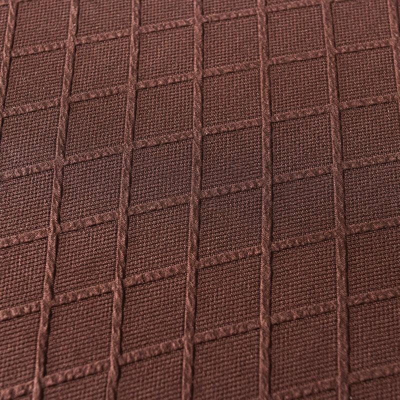 Stretch-Sofabezug mit Jacquard-Rautenmuster – Braun – Ansicht 7