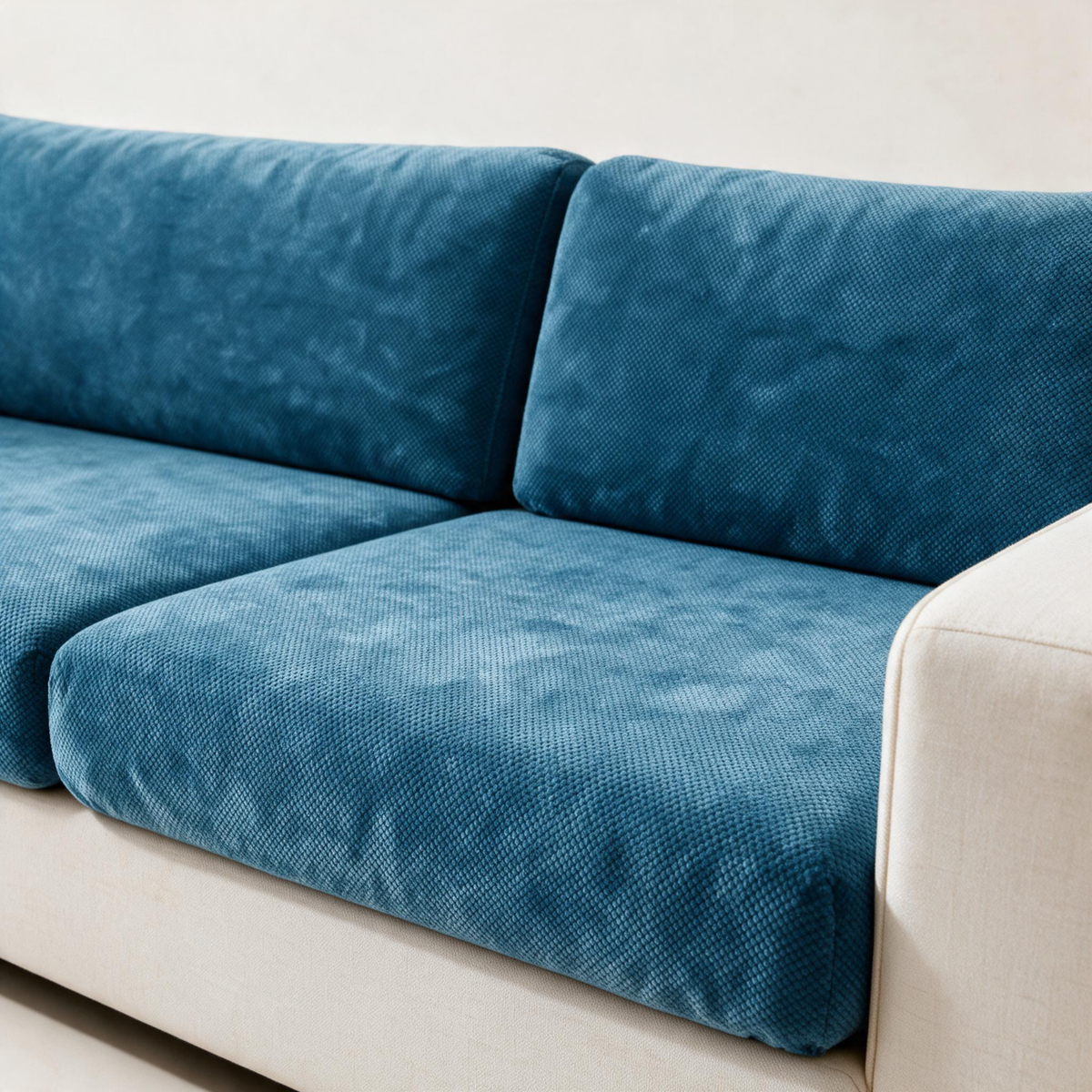Sitzkissenbezug Luma fürs Sofa – Blau – Ansicht 2