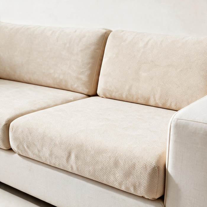 Sitzkissenbezug Luma fürs Sofa – Beige – Ansicht 2