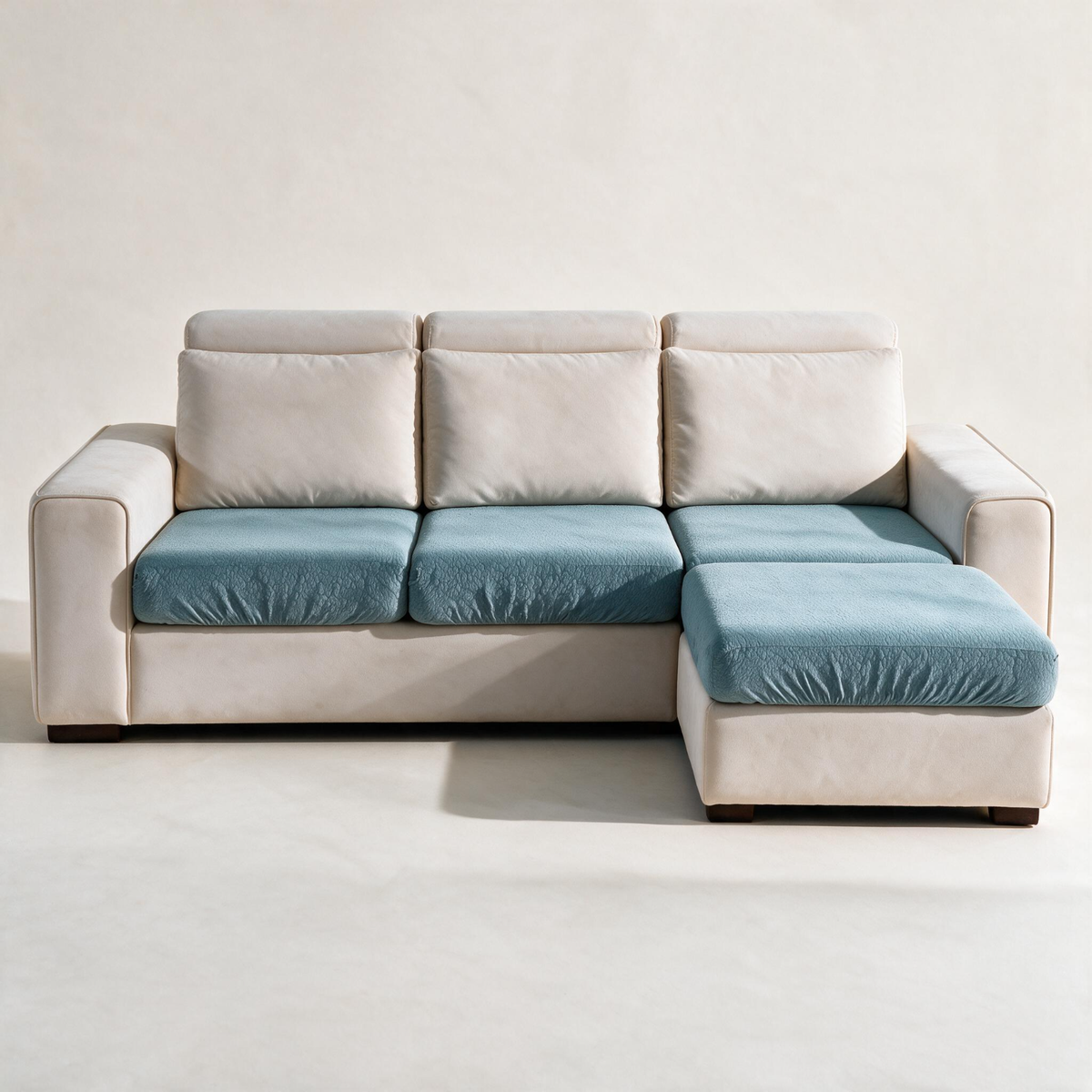 Wasserdichter Sitzkissenbezug fürs Sofa – Himmelblau – Ansicht 1