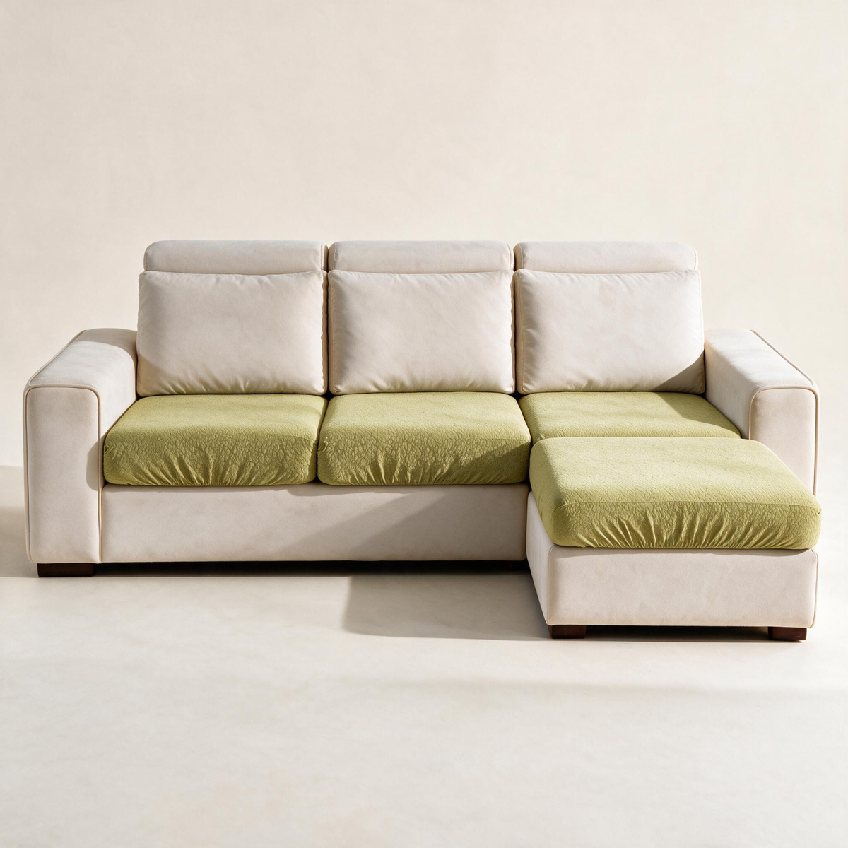 Wasserdichter Sitzkissenbezug fürs Sofa – Gelbgrün – Ansicht 1