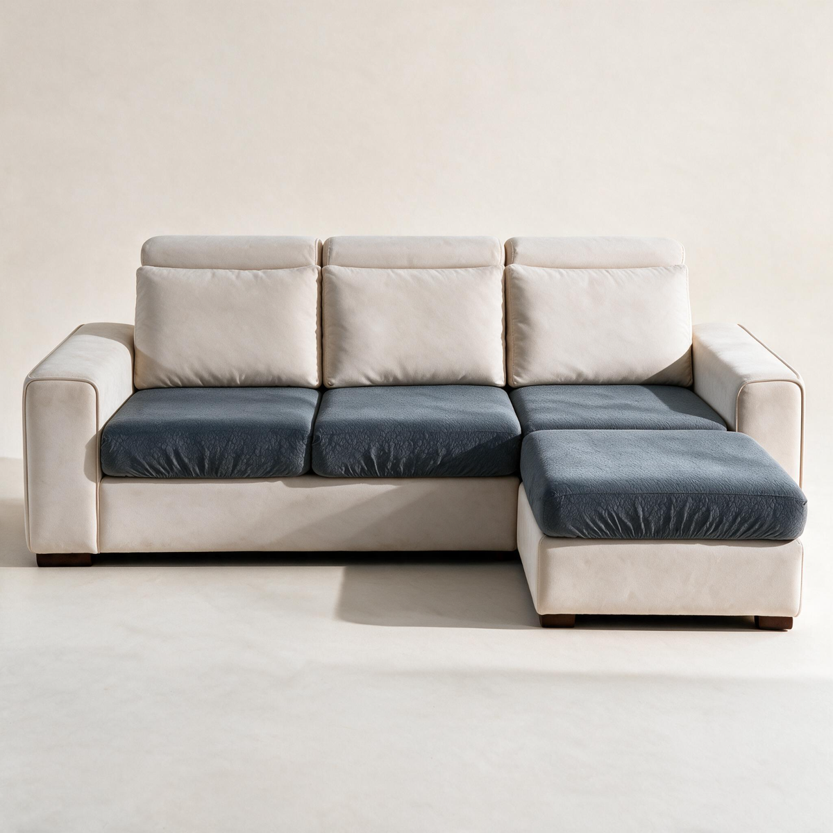 Wasserdichter Sitzkissenbezug fürs Sofa – Dunkelgrau – Ansicht 1