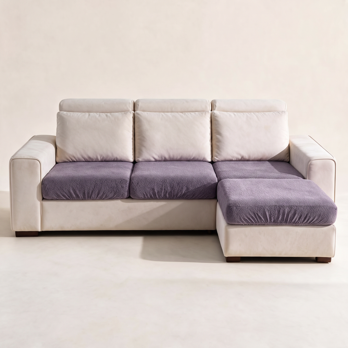 Wasserdichter Sitzkissenbezug fürs Sofa – Violett – Ansicht 1