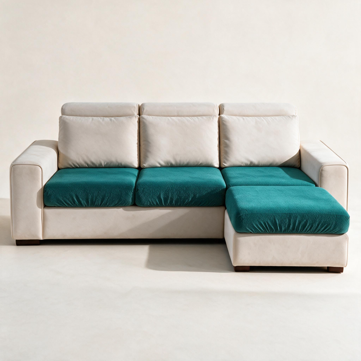Wasserdichter Sitzkissenbezug fürs Sofa – Smaragdgrün – Ansicht 1