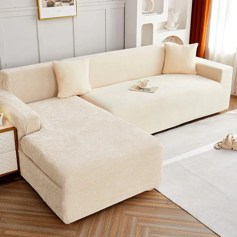 Ecksofa-Bezug Luma in L-Form – Beige – Ansicht 2