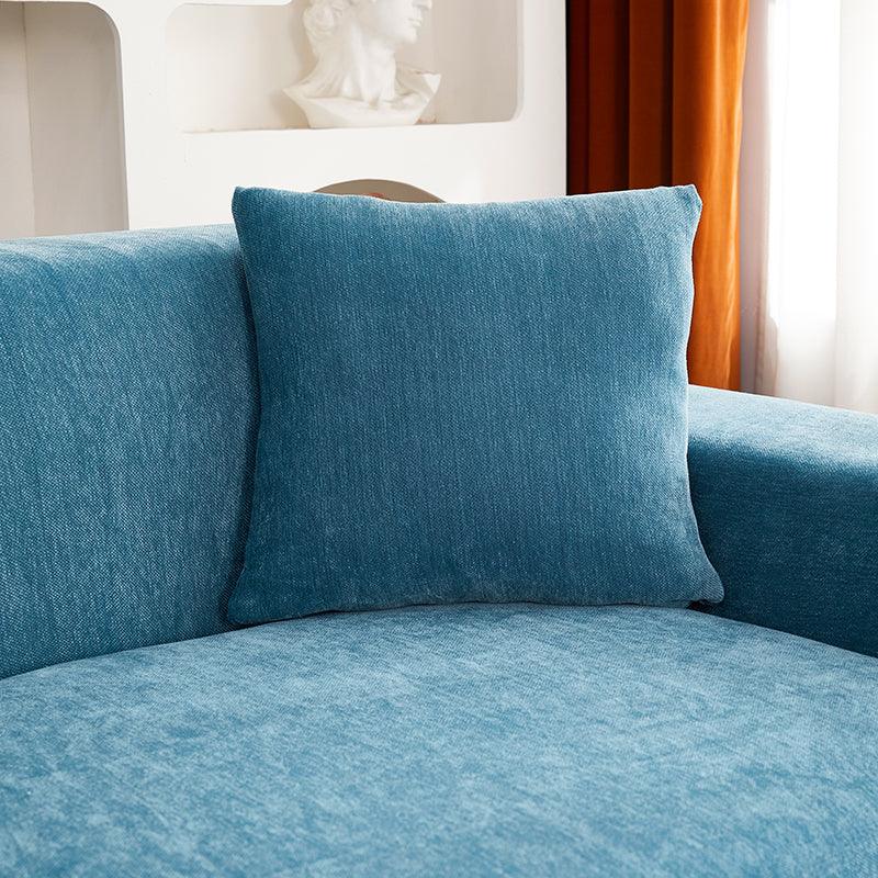 Ecksofa-Bezug Luma in L-Form – Blau – Ansicht 3
