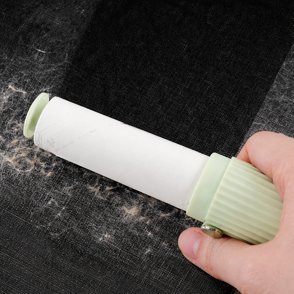Mini-Fusselrolle mit Wechselklebeband – Matchagrün – Ansicht 3