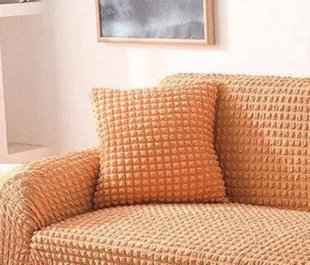 Kissenhülle mit Noppenstruktur – Orange – Ansicht 1