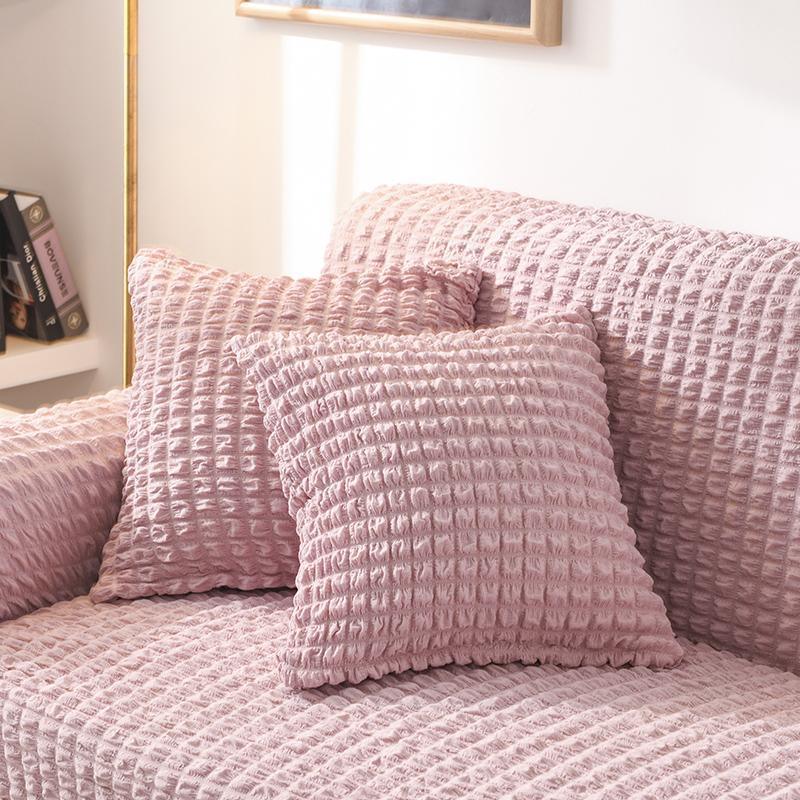 Kissenhülle mit Noppenstruktur – Rosa – Ansicht 1