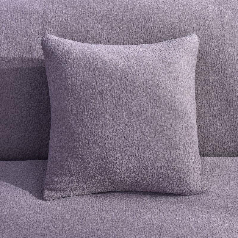 Wasserdichte Kissenhülle mit Kieselstruktur – Violett – Ansicht 1