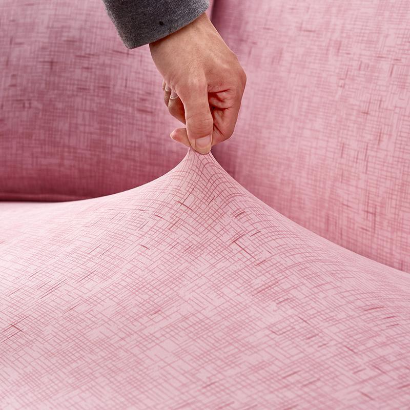 Kissenhülle mit Kreuzmuster – Rosa – Ansicht 2
