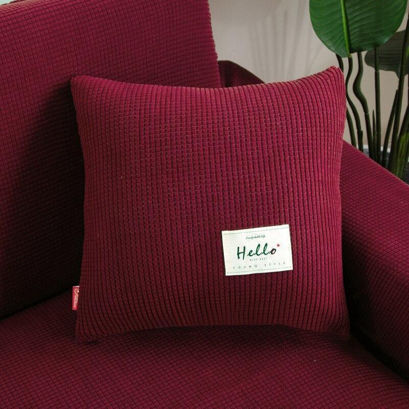Jacquard-Kissenhülle – Granatrot – Ansicht 2