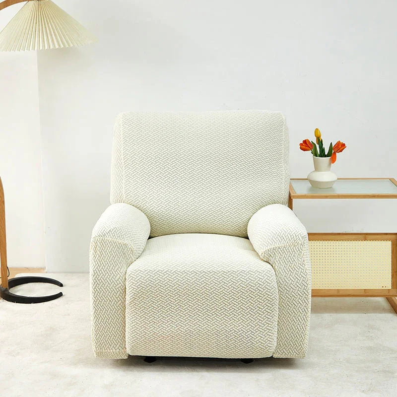 Bezug für Relaxsessel mit Flechtmuster – Beige – Ansicht 1