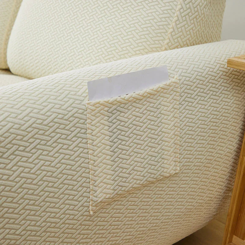 Bezug für Relaxsessel mit Flechtmuster – Beige – Ansicht 11