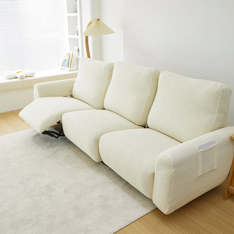 Bezug für Relaxsessel mit Flechtmuster – Beige – Ansicht 8
