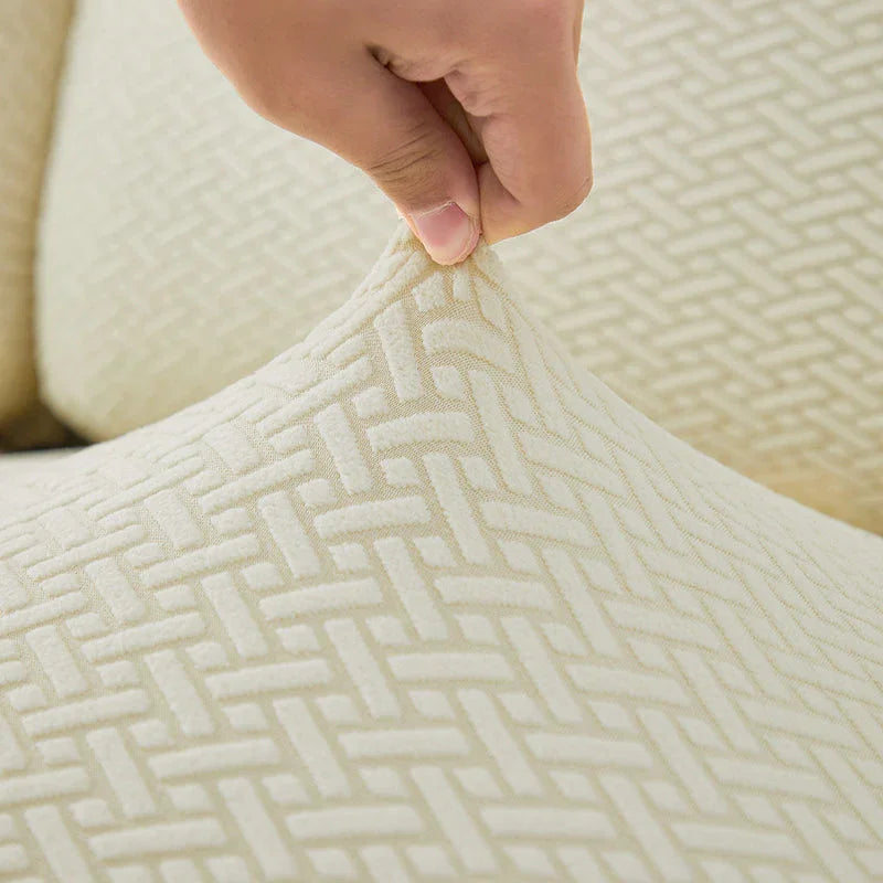 Bezug für Relaxsessel mit Flechtmuster – Beige – Ansicht 9