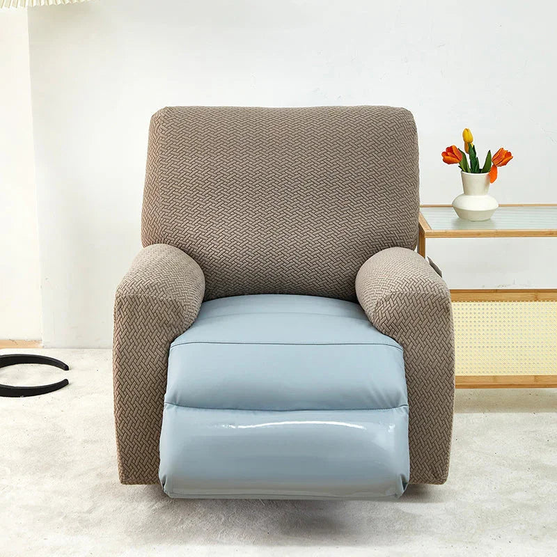 Bezug für Relaxsessel mit Flechtmuster – Braun – Ansicht 5
