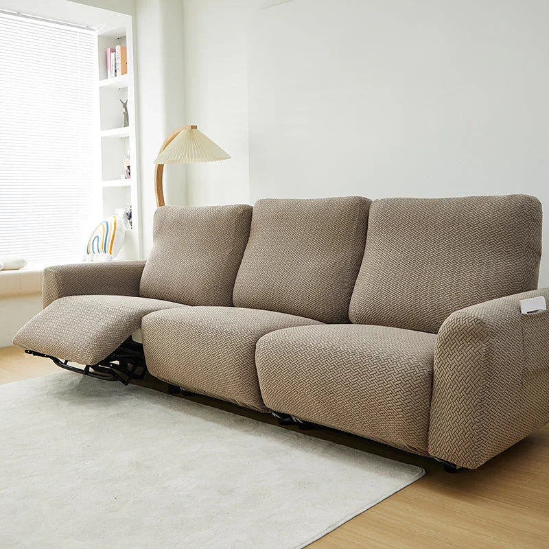 Bezug für Relaxsessel mit Flechtmuster – Braun – Ansicht 9