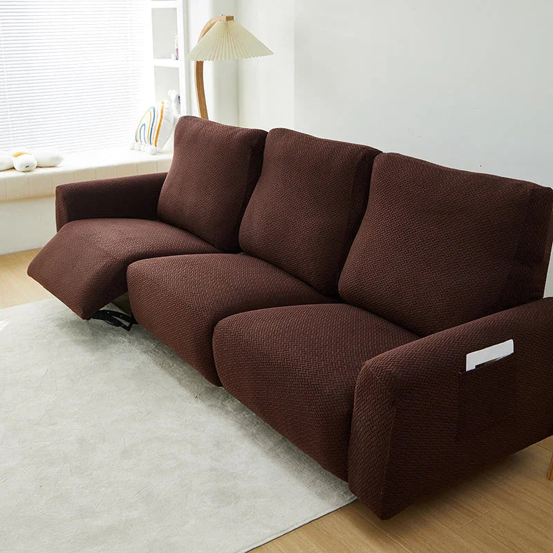 Bezug für Relaxsessel mit Flechtmuster – Dunkelbraun – Ansicht 8