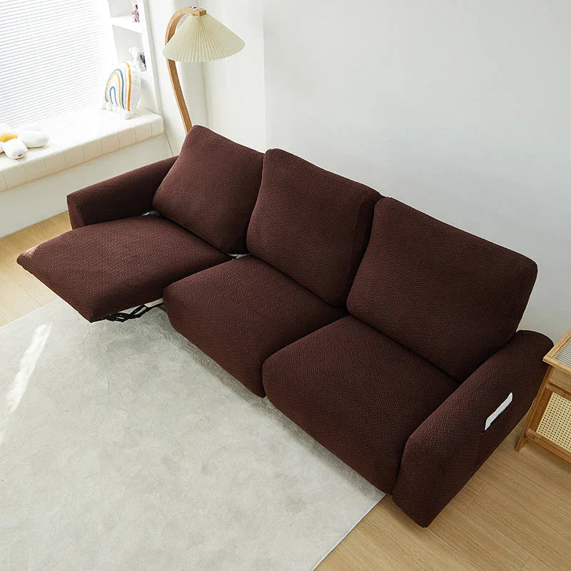 Bezug für Relaxsessel mit Flechtmuster – Dunkelbraun – Ansicht 9