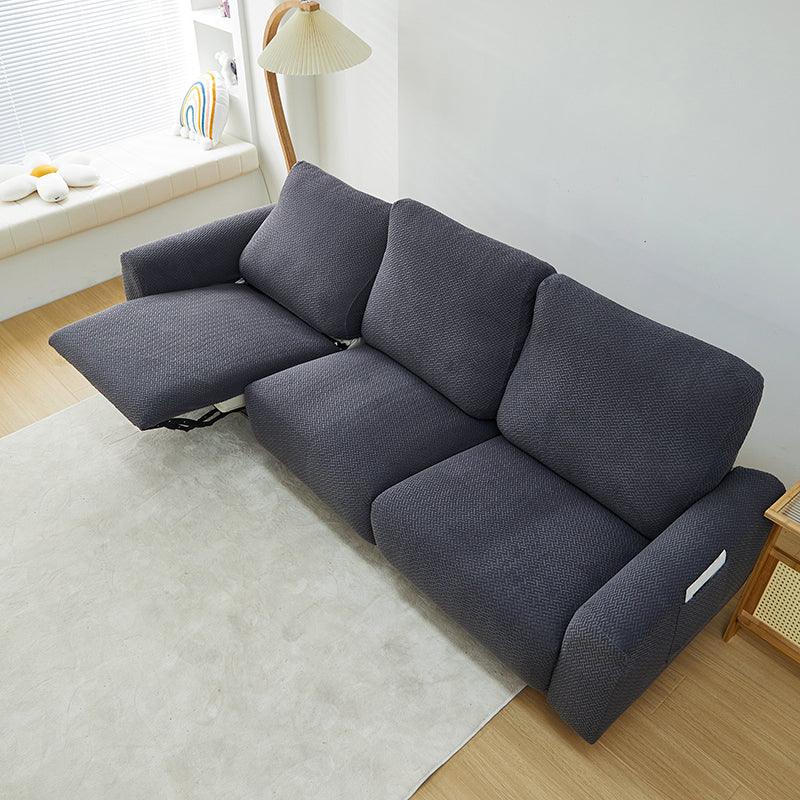 Bezug für Relaxsessel mit Flechtmuster – Dunkelgrau – Ansicht 9