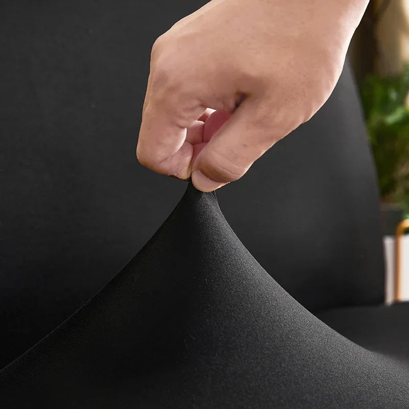 Stretch-Bezug fürs Schlafsofa – Schwarz – Ansicht 3