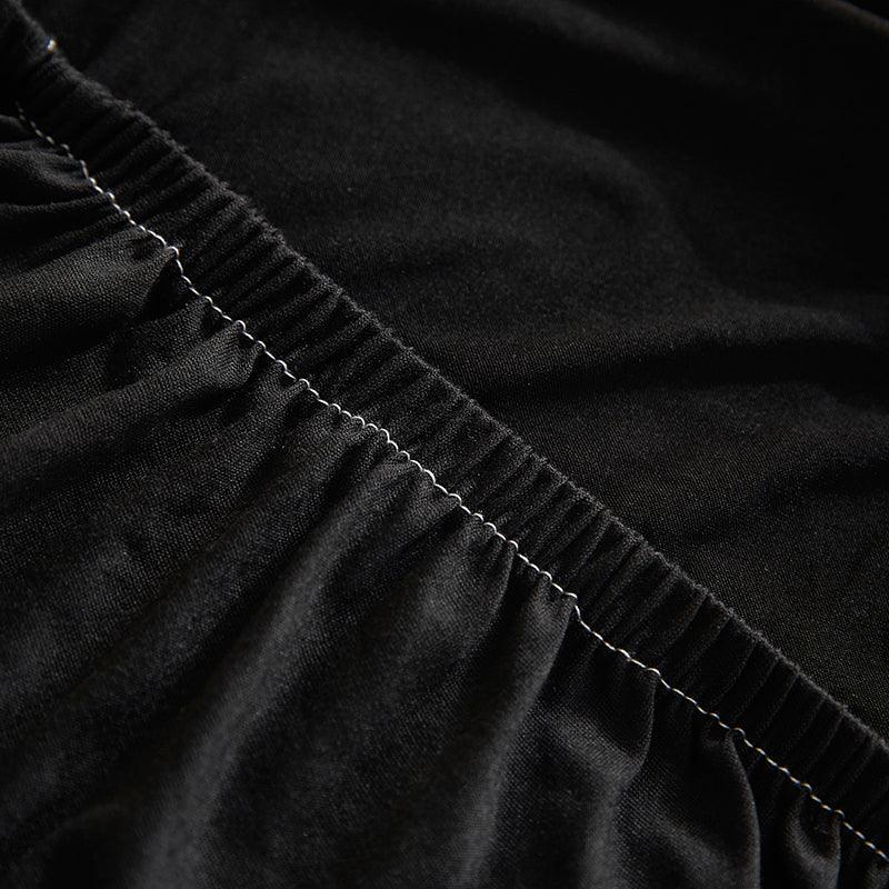 Stretch-Bezug fürs Schlafsofa – Schwarz – Ansicht 5
