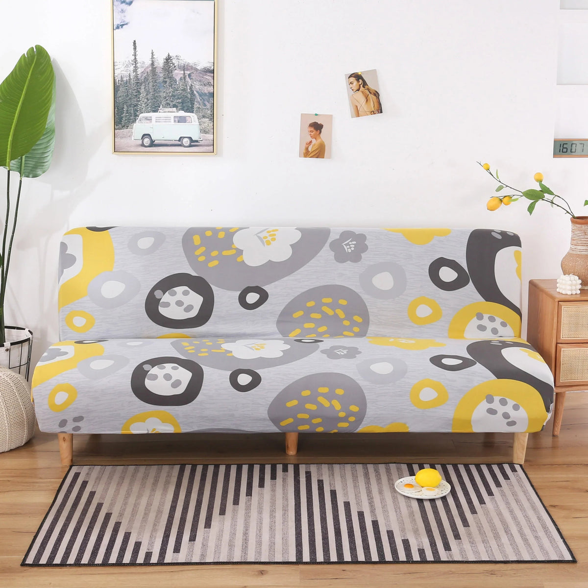 Schlafsofa-Bezug Flozure – bedruckt – Ansicht 1