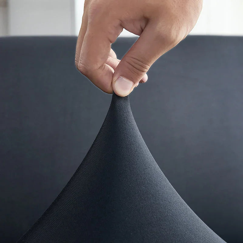 Stretch-Bezug fürs Schlafsofa – Graphitschwarz – Ansicht 3