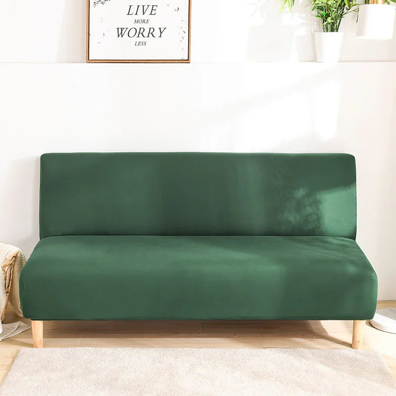 Stretch-Bezug fürs Schlafsofa – Grün – Ansicht 1