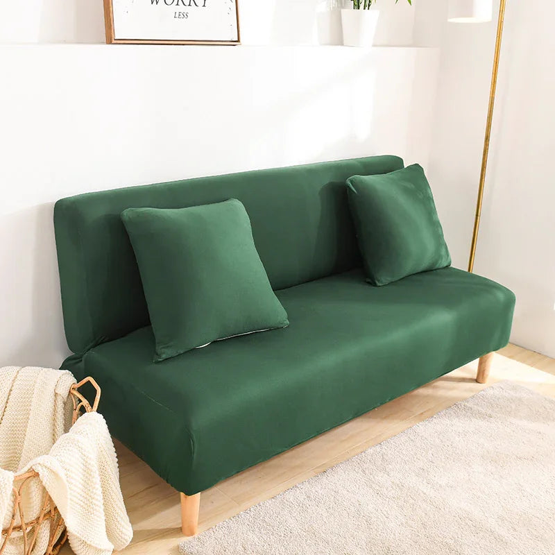 Stretch-Bezug fürs Schlafsofa – Grün – Ansicht 2