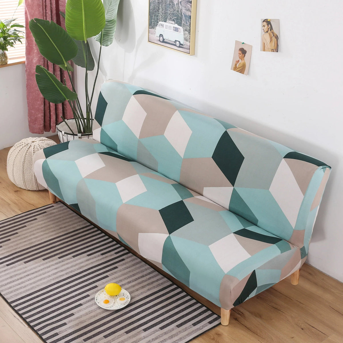 Schlafsofa-Bezug Greenoo – bedruckt – Ansicht 2