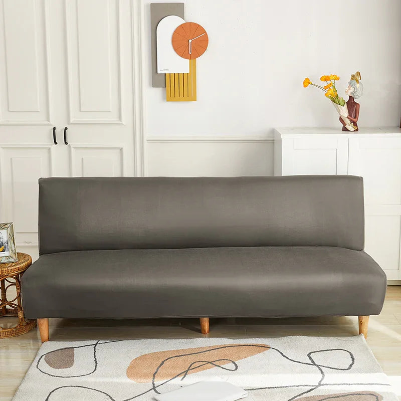 Stretch-Bezug fürs Schlafsofa – Grau – Ansicht 1